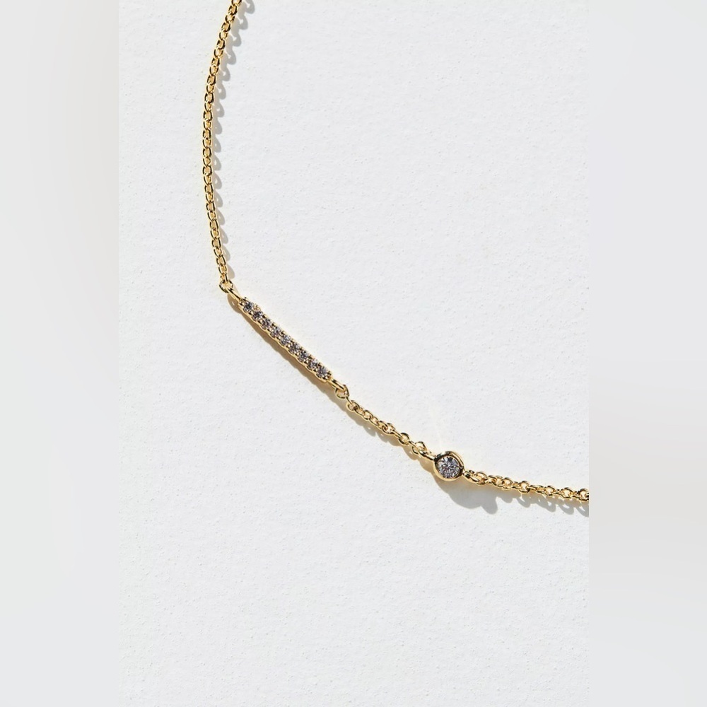 NWT Delicate Monogram Necklace by Anthropologie